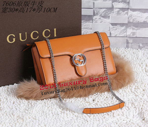 Gucci Interlocking Leather Shoulder Bag 387604