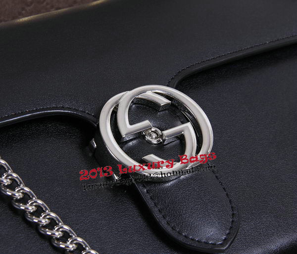 Gucci Interlocking Leather Shoulder Bag 387604