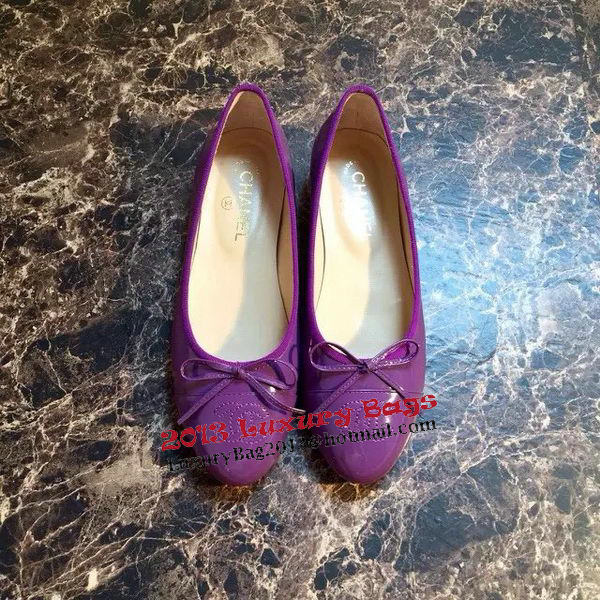 Chanel Ballerina Flat CH1337 Purple