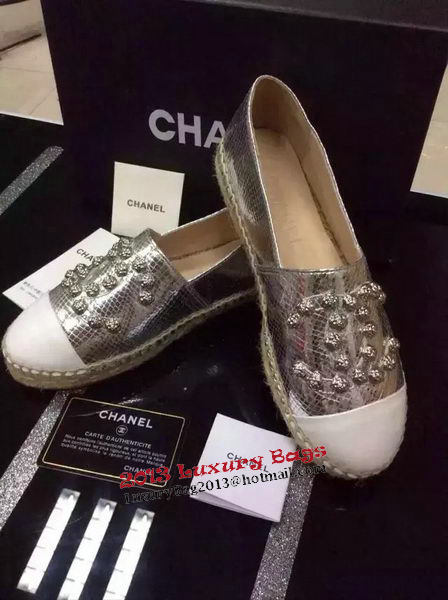 Chanel Espadrilles CH1400 Silver