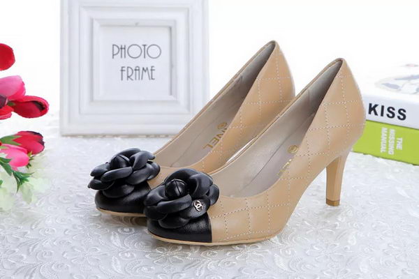 Chanel Sheepskin Leather Pump CH1332 Apricot