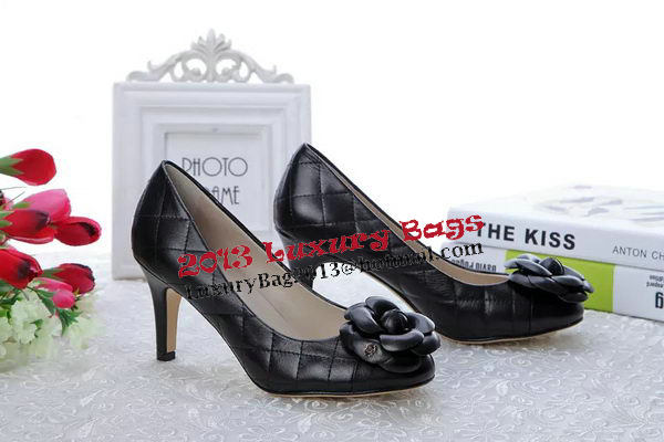 Chanel Sheepskin Leather Pump CH1332 Black