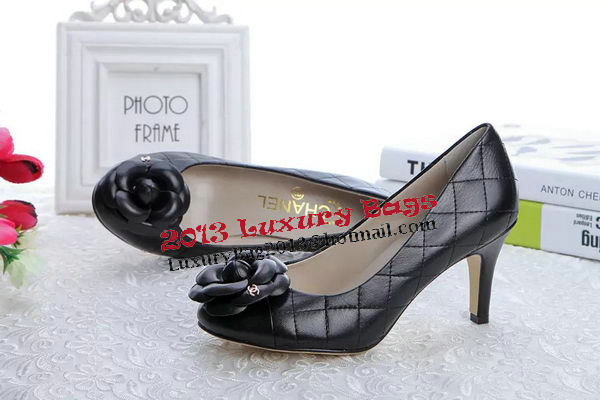 Chanel Sheepskin Leather Pump CH1332 Black