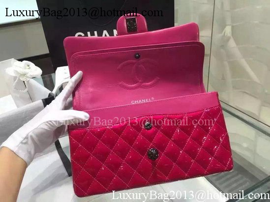 Chanel 2.55 Series Flap Bag Original Patent Leather A06795 Rose