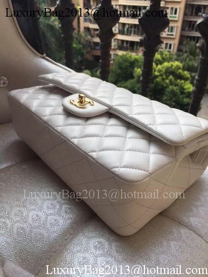 Chanel 2.55 Series Flap Bag White Original Leather A01112 Gold