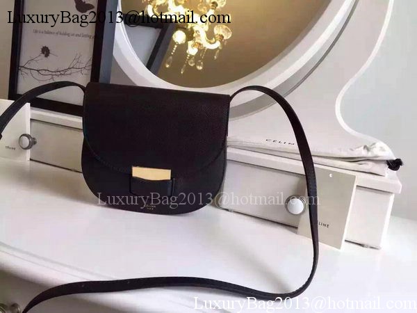 Celine Trotteur Bag Litchi Leather CTA4298 Black