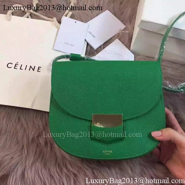 Celine Trotteur Bag Litchi Leather CTA4298 Green