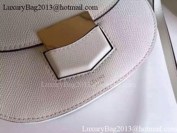 Celine Trotteur Bag Litchi Leather CTA4298 White