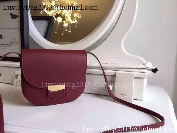 Celine Trotteur Bag Smooth Leather CTA4298 Burgundy