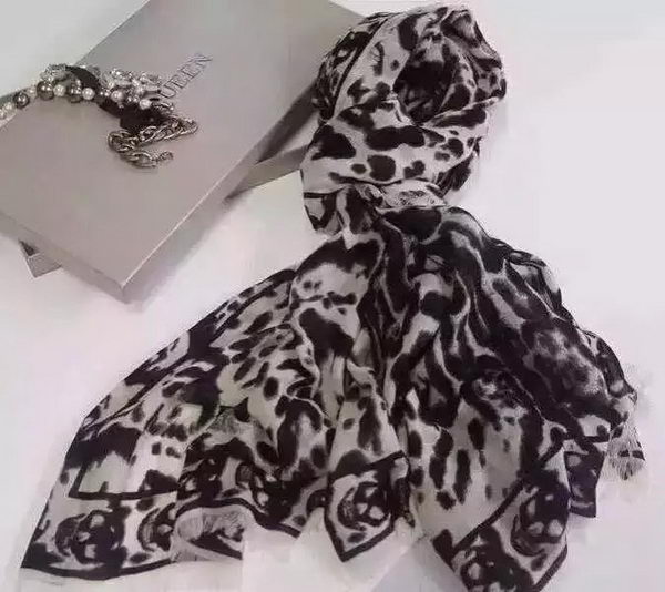 Alexander McQueen Scarf Cashmere MCQ07 Grey