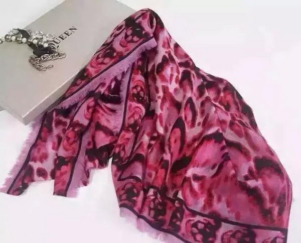 Alexander McQueen Scarf Cashmere MCQ07 Rose