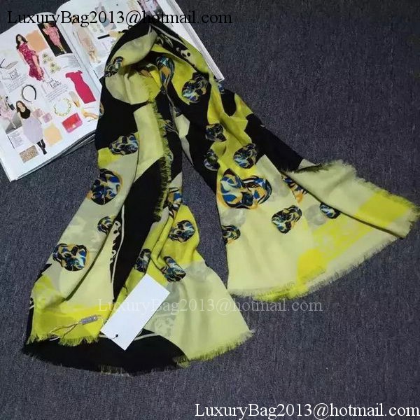 Alexander McQueen Scarf Cashmere MCQ12 Yellow