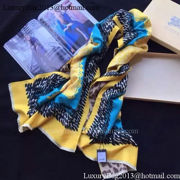 Burberry Scarves Cashmere BUR26 Yellow