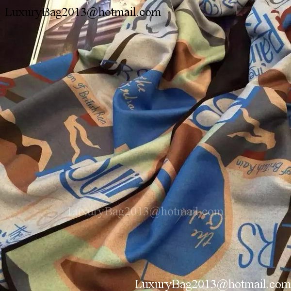 Burberry Scarves Cashmere BUR28 Blue