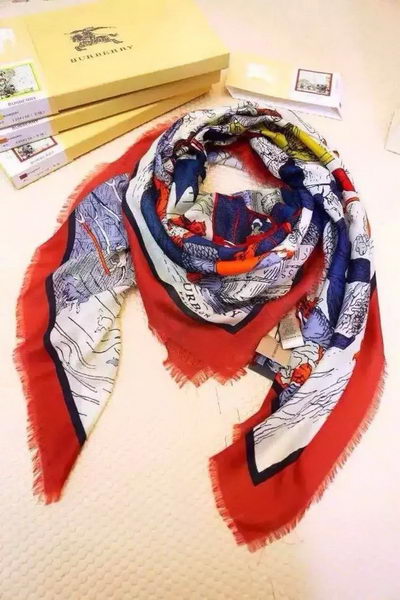 Burberry Scarves Cashmere BUR29 Red