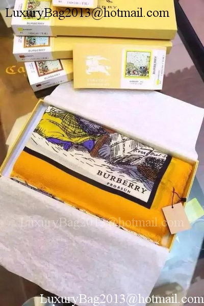 Burberry Scarves Cashmere BUR29 Yellow