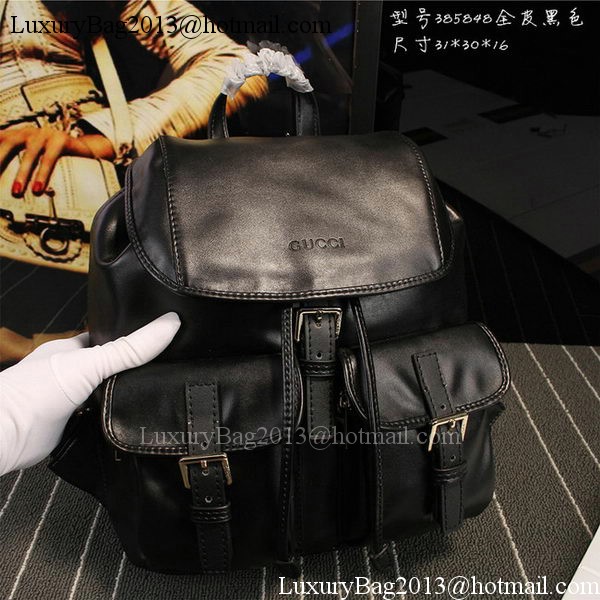 GUCCI Calfskin Leather Backpack 385848