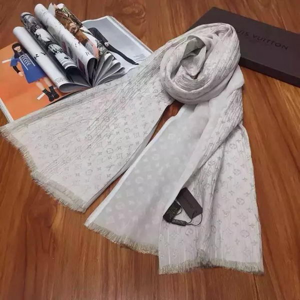 Louis Vuitton Scarf Silk LV107 OffWhite