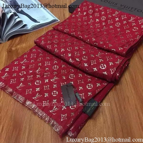 Louis Vuitton Scarf Silk LV107 Red