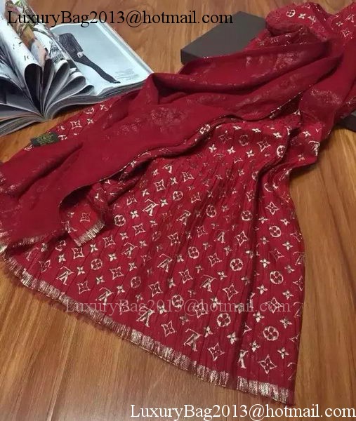 Louis Vuitton Scarf Silk LV107 Red