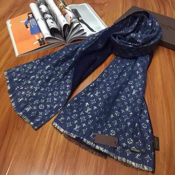 Louis Vuitton Scarf Silk LV107 Royal