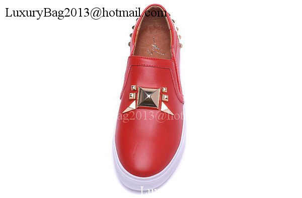 Giuseppe Zanotti Casual Shoes Leather GZ0390 Red