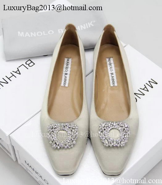 Manolo Blahnik Ballerina Satin Canvas MB095 Grey