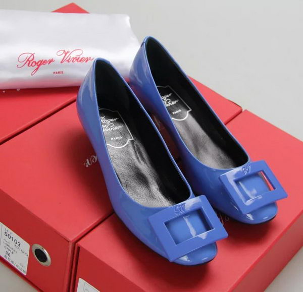 Roger Vivier Patent Leather RV283 Blue