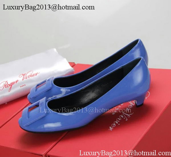 Roger Vivier Patent Leather RV283 Blue