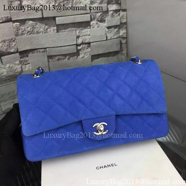 Chanel 2.55 Series Flap Bag Nubuck Cannage Pattern A1112 Blue