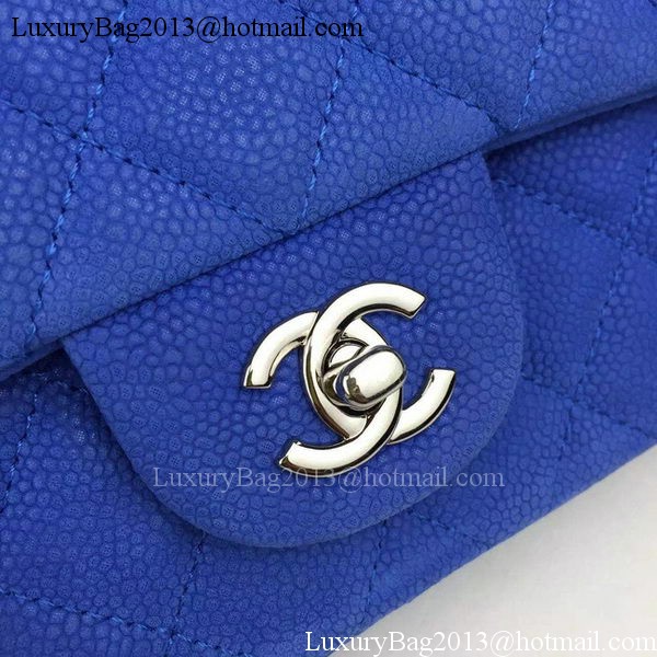 Chanel 2.55 Series Flap Bag Nubuck Cannage Pattern A1112 Blue