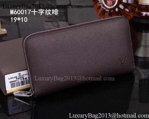 Louis Vuitton Taiga Leather Zippy Wallets M60017 Brown