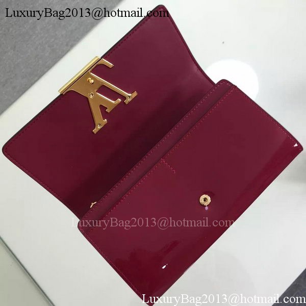 Louis Vuitton Vivienne Patent Leather LV Long Wallet M31637 Puple