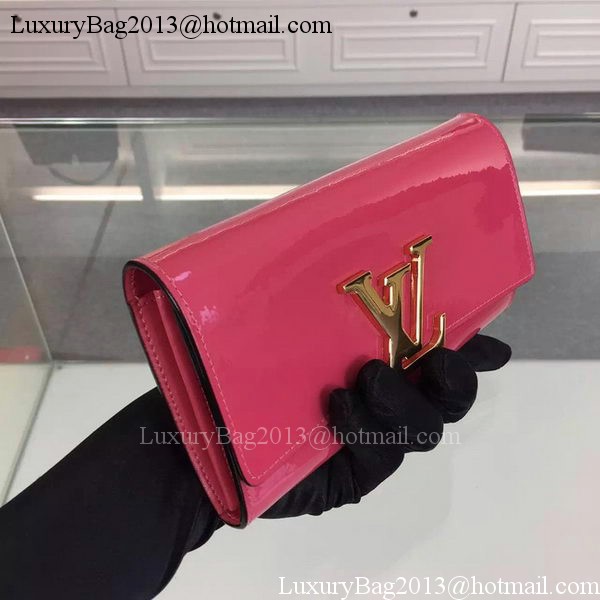 Louis Vuitton Vivienne Patent Leather LV Long Wallet M31637 Rose