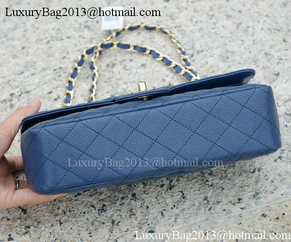 Chanel 2.55 Series Flap Bag Blue Cannage Pattern A1112 Gold