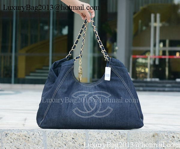 Chanel Shoulder Bag Denim A35462 Blue