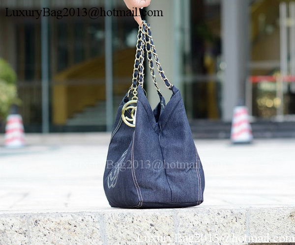 Chanel Shoulder Bag Denim A35462 Blue