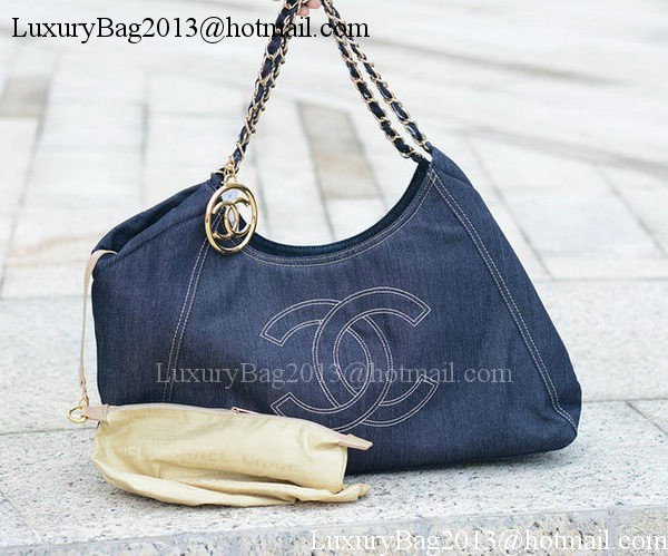 Chanel Shoulder Bag Denim A35462 Blue