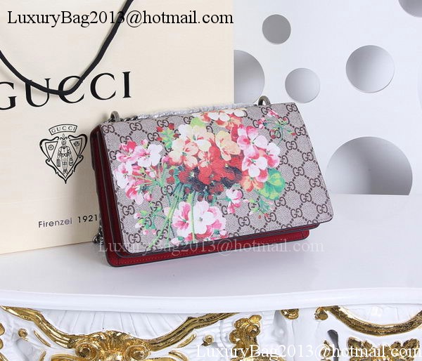 Gucci 400235 Dionysus Blooms Print Shoulder Bag