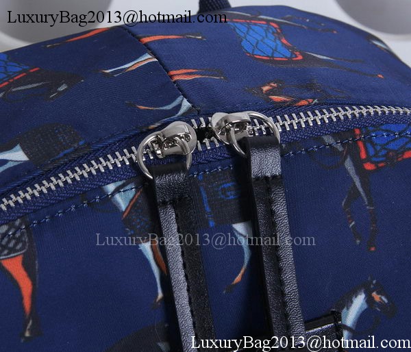 Gucci Horse Print Backpack 353476 Blue