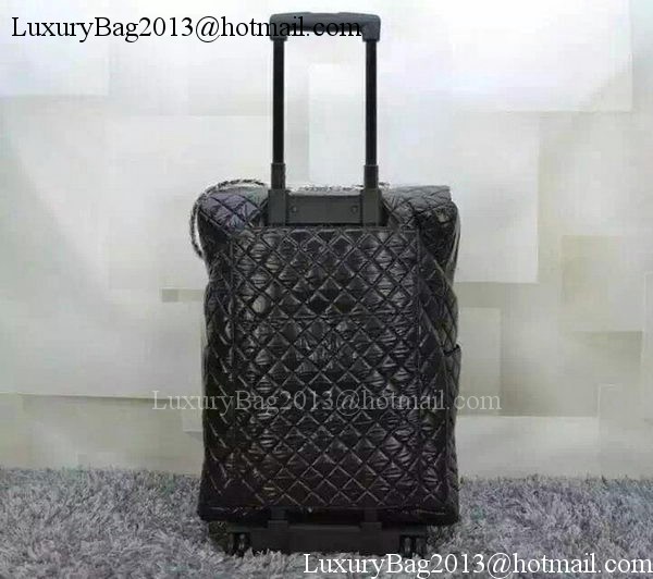 Chanel Classic Quilted Nylon Trolley A57438 Black