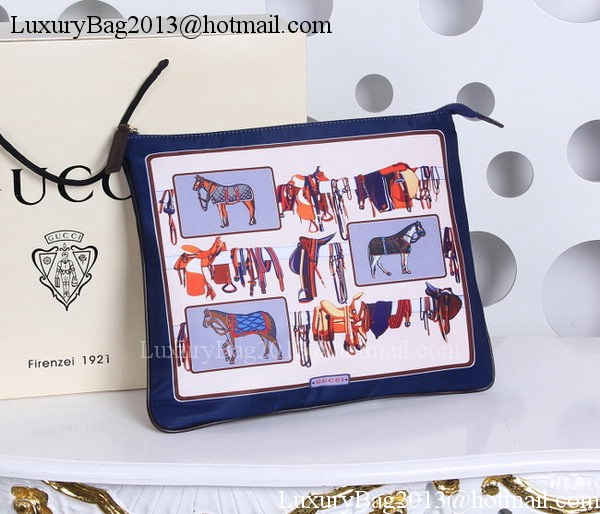 Gucci Horse Frame Print Travel Pouch 388917