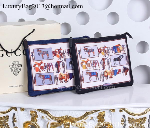 Gucci Horse Frame Print Travel Pouch 388917