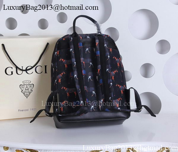 Gucci Horse Print Backpack 348769 Black