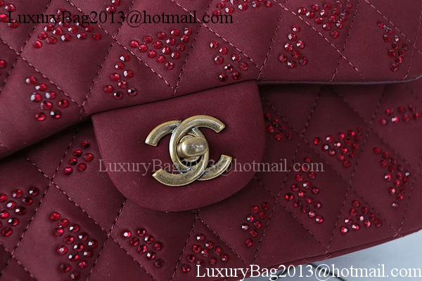 Chanel 2.55 Series Flap Bag Diamond Leather A1112CF Burgundy