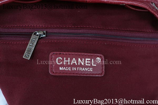 Chanel Original Bright Leather Backpack A92961 Burgundy