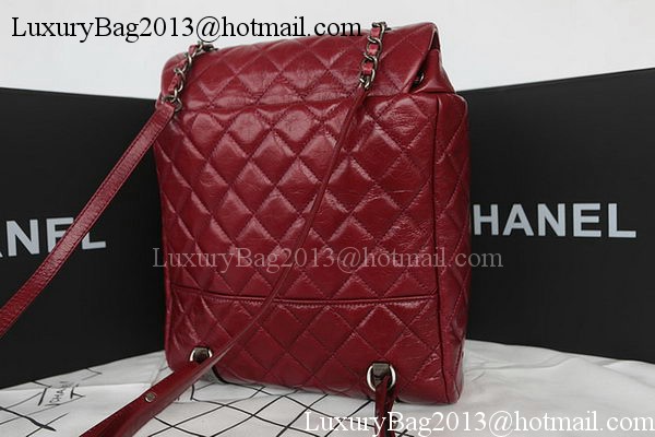 Chanel Original Bright Leather Backpack A92961 Burgundy