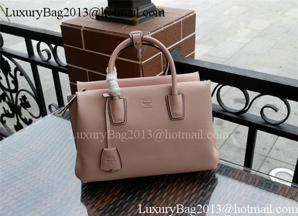 MCM Milla Tote Bag Calfskin Leather MCM1180 Light Pink