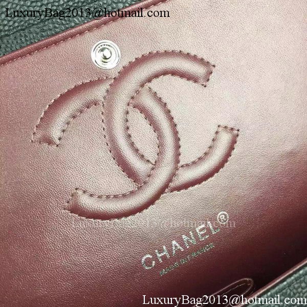 Chanel 2.55 Series Flap Bag Cannage Pattern Leather CF8024 Black