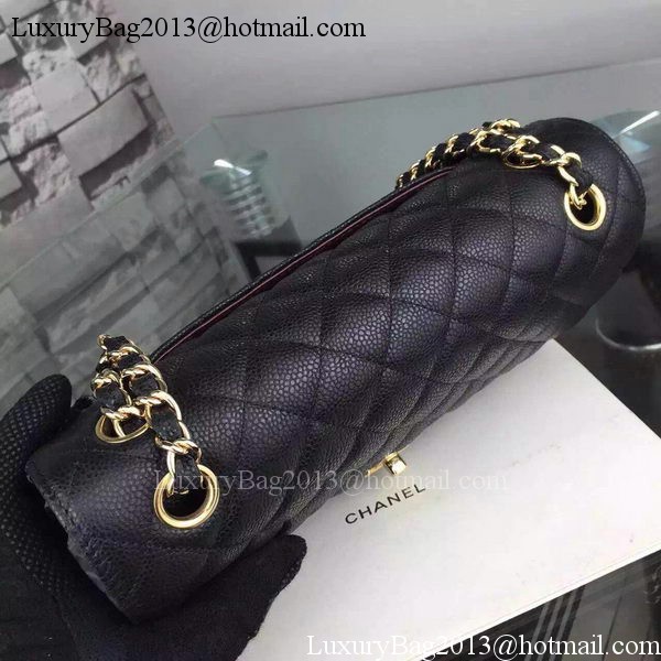 Chanel 2.55 Series Flap Bag Cannage Pattern Leather CF8024 Black